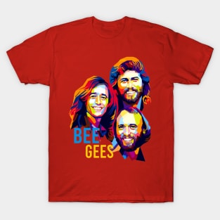 Retro Bee ges T-Shirt